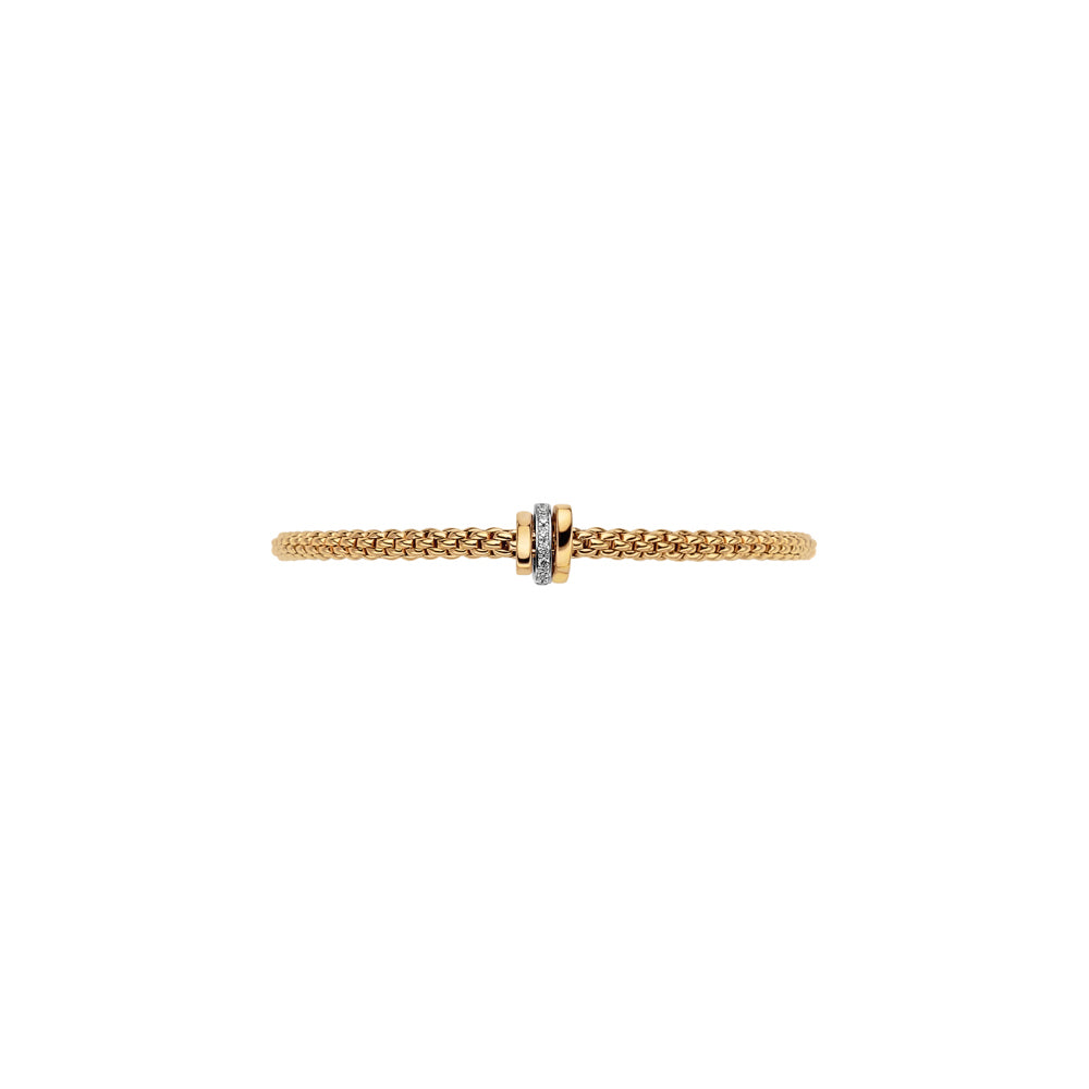Bracelet Prima Flex'it avec 3 rangs de diamants 3.5mm