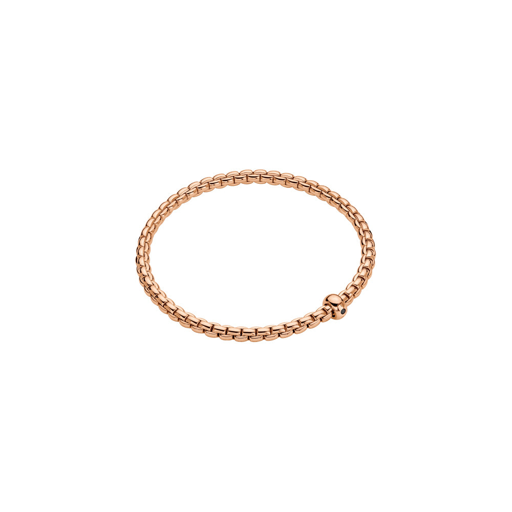 Bracelet Eka Flex'it avec un diamant noir 4mm