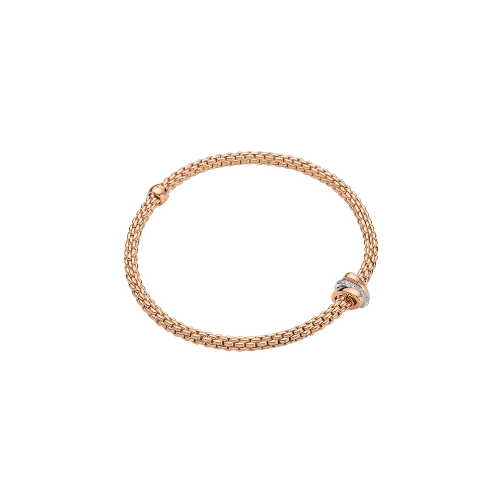 Bracelet Prima Flex'it avec 3 rangs de diamants 3.5mm