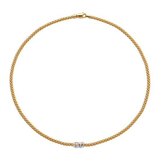 Prima Rope necklace with diamonds