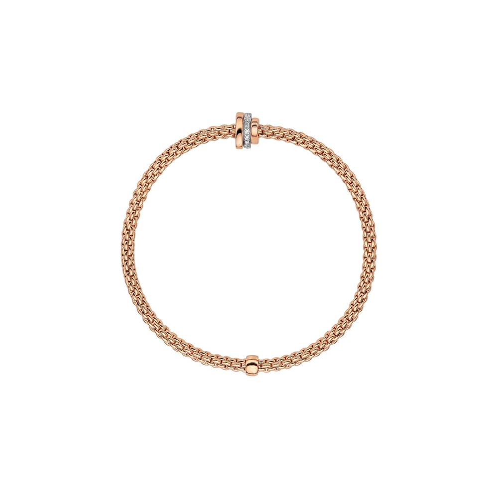 Bracelet Prima Flex'it avec 3 rangs de diamants 3.5mm