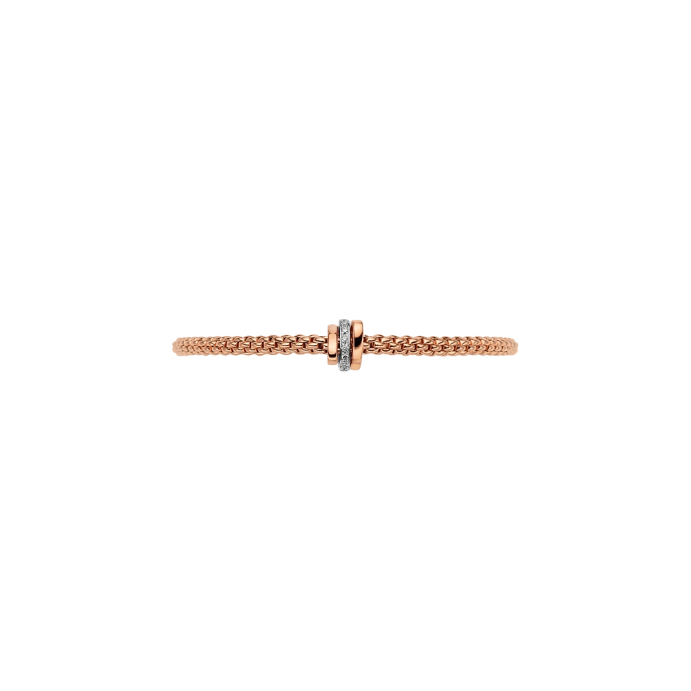 Bracelet Prima Flex'it avec 3 rangs de diamants 3.5mm