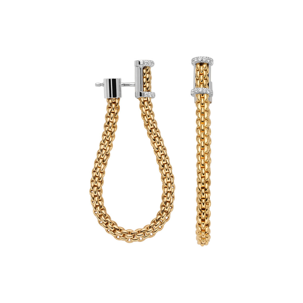 Boucles d'oreilles chaîne en maille Essentials
