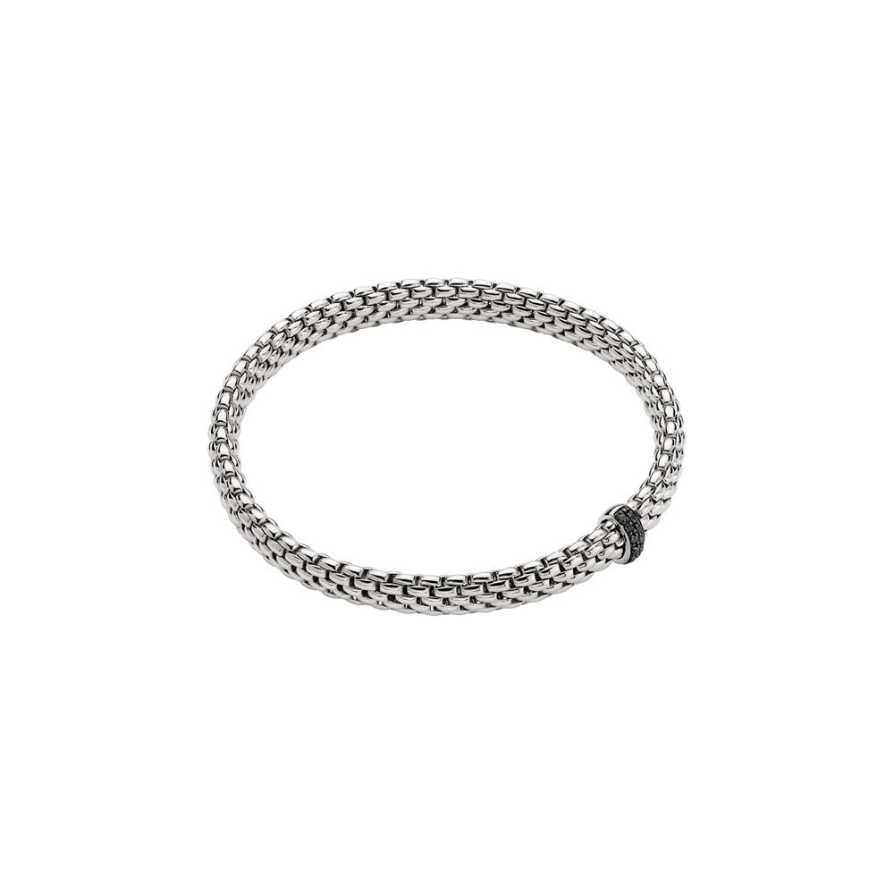Bracelet Vendôme Flex'it avec diamants noirs 4,2 mm