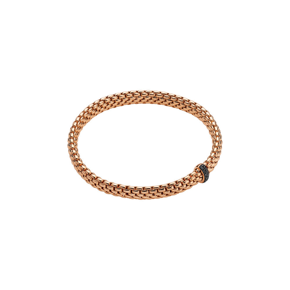 Bracelet Vendôme Flex'it avec diamants noirs 4,2 mm