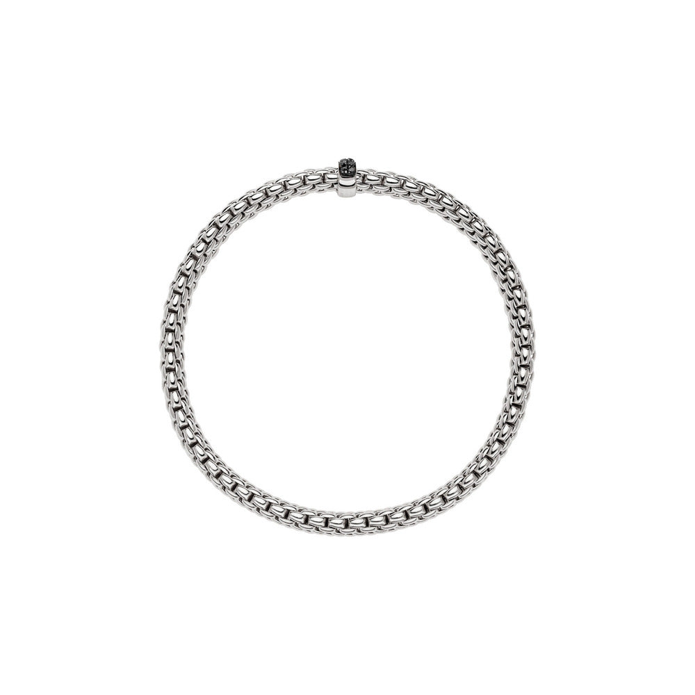 Bracelet Vendôme Flex'it avec diamants noirs 4,2 mm