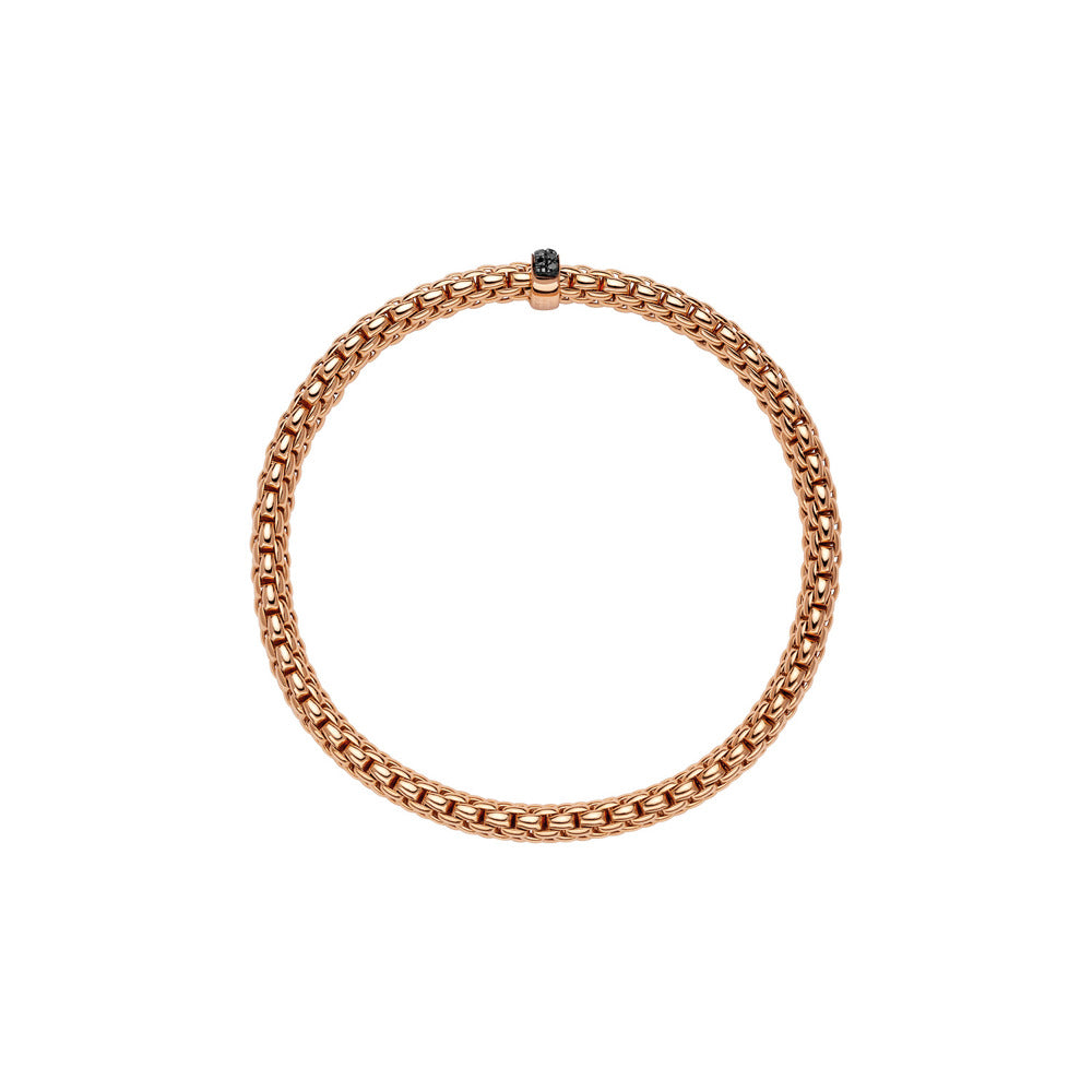Bracelet Vendôme Flex'it avec diamants noirs 4,2 mm