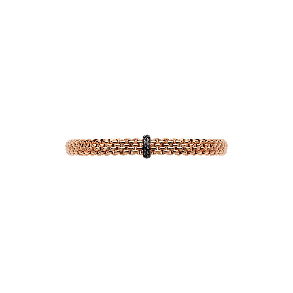 Bracelet Vendôme Flex'it avec diamants noirs 4,2 mm