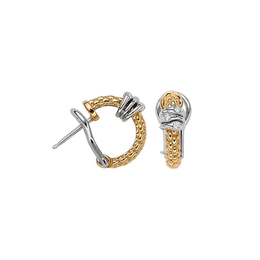 Prima Textured Loop Earrings