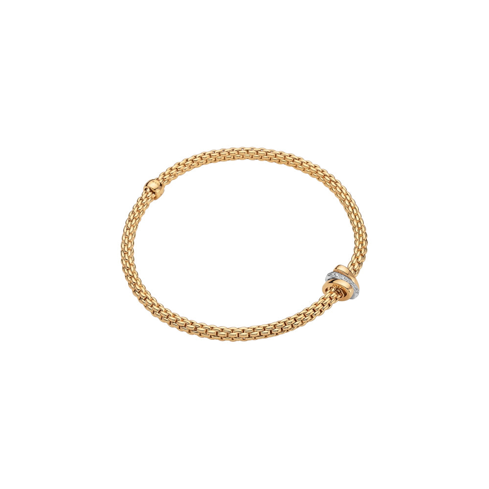 Bracelet Prima Flex'it avec 3 rangs de diamants 3.5mm