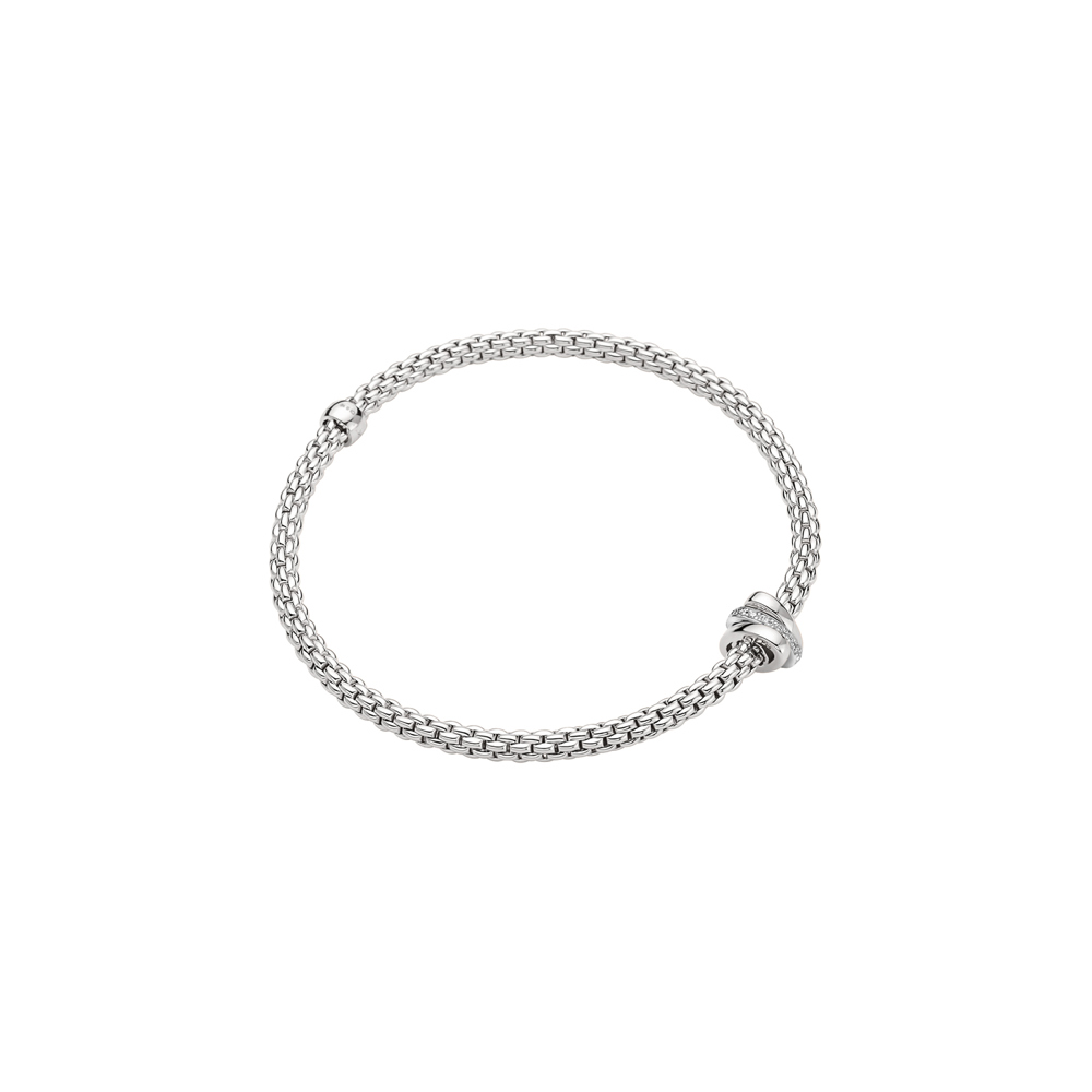 Bracelet Prima Flex'it avec 3 rangs de diamants 3.5mm